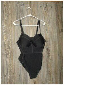Cupshe Womens Sz 2x Black NWT One Piece Swimsuit Stitched